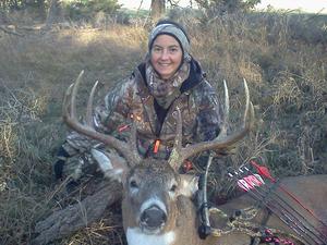 Pro Staff - Lynell w/Kansas buck!